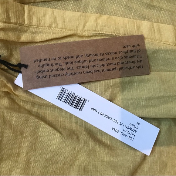 House Of Harlow 1960 Rowan Straw l long sleeve top - Picture 3 of 8